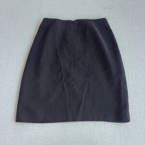Caslon‎ Womens Black Pencil Skirt Size 8 Professional Lined Knee Length Zip Back
